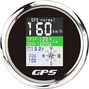 MAIMEIMI GPS Speedometer 3-3/8" 85mm Boat GPS Speedometer Odometer Waterproof Black Antenna TFT Screen Digital MPH Knots Km/h for Boat Marine 9-32V Car