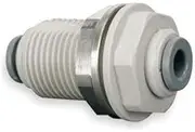 IPW Industries Inc - (PI1208S) John Guest - Acetal Bulkhead Fitting Union - Quick Connect 1/4 Tubing OD for RO System 10 Pack