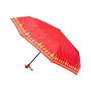 Clifton Women's Folding 100cm Duck Handle/Print Umbrella UV Sun Shade/Cover Red