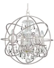 Crystorama 4-Light Solaris Mini Chandelier Hand Cut Crystal