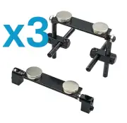 3x No Drill RC Car BodyShell Post Mount For 1/10 Tamiya Road Drift Magnetic Blak