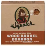 Dr. Squatch All Natural Bar Soap for Men with Medium Grit, Wood Barrel Bourbon 5