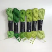 Planet Earth Pepper Pot single strand silk collection Irish Spring Greens bright