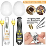2 IN 1 Digital Thermometer&Spoon Scale for Kitchen Cooking Food Weight Measuring