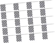 KOCKSHION 200Pcs Novel Cake Picks Checkered Flags Decorative Toothpick Flags for Birthday Parties Weddings Buffets and Celebrations