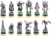 The Noble Collection The Lord of The Rings The Two Towers 12 Character Package - 12 Fine Pewter Figures in Box - Officially Licensed Film Set Movie Props Gifts