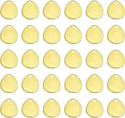 uxcell Fishing Lure Blades 0.6"x0.4", 30 Pack Willowleaf Lure Making for DIY Bait, Golden