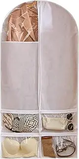 [Generic] Dangling Coat Covers,Large Capacity Storage Bag with Clear Window | Reusable Household Organizing Supplies, Coat Protector for Home, Studio