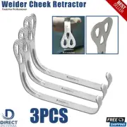 3Pcs Set Weider Dental Retractor Tongue Surgical Mouth Cheek Retracting Lip