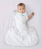 [Swaddle Up™ Transition Bag Hip Harness] White Dreamer •Original Cotton