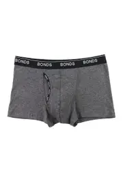 [Bonds] Bonds Men's Personalised Guyfront Trunk in Charcoal Marle Size: Large L Charcoal Marle