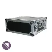 BravoPro 4UAD 4RU Amplifier Rack Case with Lids