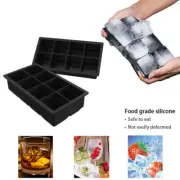 2PCS Ice Cube Ball Maker Tray Silicone Sphere Mold Bar Whiskey Cocktails Funnel