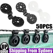 50PSC Sunshade Net Clip Shade Cloth Clip Fix Clamp Greenhouse Grommet Hook Clip