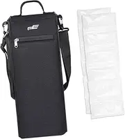 simhoa Golf Cooler Bag Insulated Cooler with Ice 6 Pack of Cans Beer Sleeve Soft or 2 Bottles Storage Bag for Sports Accessories Men