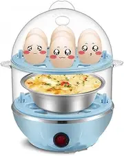 Siqi Deluxe Rapid Egg Cooker: Electric, 12 Capacity For Hard Boiled, Poached, Scrambled, Omelets, Steamed Vegetables, Seafood, Dumplings & More, With Auto Shut Off Feature, -H