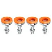 4Pack M16x50x60mm Leveling Feet Carbon Steel Adjustable Swivel Levelers Yellow