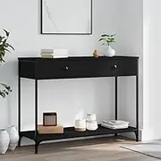 Generic Console Table Black 100x34.5x75 cm Engineered Wood