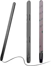 [YQODSZ] for Samsung Galaxy Z Fold 6 / Fold 5 S Pen Holder & Slim Stylus, Pastable Slim PC S Pen Slot, High Sensitive Silicone Tip Capacitive Pen for Z Fold 6/5 Plating-Black