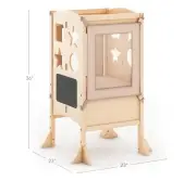 NEW! SEALED! Guidecraft Classic Kitchen Helper Toddler Tower - Natural Color