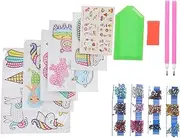 QUMIIRITY 1 Set Unicorn Diamond Drawing Stickers for Creative Crafting Kit to Enhance Hands Skills Concentration Fun Unicorn Themed Sticker Art