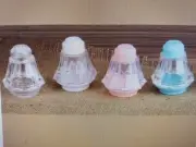 Salt and Pepper Mini Shakers Plastic Crystal Like Look - blue (12 pcs)