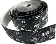 Replacement Racket Head Protection Tape, Black Wraps, Lightweight, Protective Tennis 5M Racquet Guard Tape for Racket Head Frame, Badminton