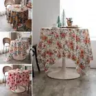 Rectangle Tablecloth Covers Fruit Christmas Dining Room Table Cloth Cover Decor