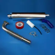 Muffler Exhaust Canister Flexible Header Teflon for DLE 111CC Engine RC Model