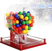 ZCBYBT Manual Lottery Machine Props Lucky Ball Number Selection Lottery Big Turntable with100 Colored Balls, for Shopping Mall Promotions