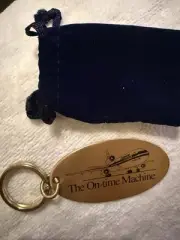 American Airlines Brass Keychain THE ON TIME MACHINE - Vintage - DFW