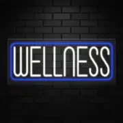 Wellness Neon Sign for Retail Displays | LED Flex Neon | 32"W x 13"H x 1"D