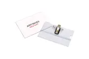 Rexel Recycled Convention Cardholder ID Badge Name Holder Pack 50