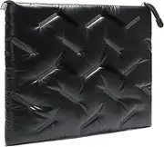 [GAOCHY] 15-16 Inch Puffy Laptop Sleeve for Macbook Pro 16 M4/M3/M2/M1 Pro/Max 2024-2021, 15.6 inch ASUS Chromebook, ASUS Vivobook 16/15, 15.6 inch Dell Latitude, HP Pavilion 15, Meteorite Black