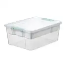 Deep Clear Plastic Stackable Storage Container Bin Box Tote with Clear7671