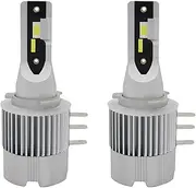 H15 LED Headlight Bulbs Conversion Kit 20000LM 12V 120W Canbus Led Bulb 6000K Cool White High Beam Daytime Running Light Car Headlight 2 Pack