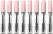 8pcs 5ml Empty Mascara Tube Eyelash Wand Refillable Clear Bottles Eyelash Cream Container Bottle for DIY Cosmetics, Pink