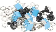 OKUMEYR 6Pcs Heavy Duty Toggle Switch Rocker for Cars and Boats Off Pin Design with Protective Caps for Automotive and Applications