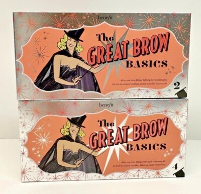 NEW, BENEFIT COSMETICS The Great Brow Basics Eyebrow Kit, choose your shadow