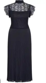 City Chic Small Navy Dress Livia Limited Edition Plus Size 16