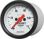 Auto Meter (5750) Phantom 2-1/16" 0-15 PSI Mechanical Boost Gauge