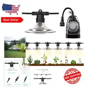 Full Spectrum LED Grow Light 6-Head String Lights with Timer - Waterproof Design