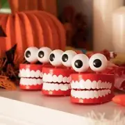 Teeth Jump Teeth Clockwork Toy Walking Teeth Toy Wind Up-Funny Big Teeth