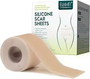 TABULA Silicone Scar Removal Sheets - 3M Roll Advanced Professional Tape for Caesarean Section, Burns, Surgery, Keloids, Acne (1.6-''x 120-'') - Reusable