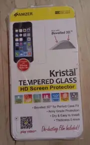 Amzer Kristal Tempered Glass HD Screen Protector - Brand New & Sealed