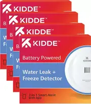 Kidde Wifi Water Leak Detector & Freeze Alarm, Alexa Device, Smart Leak Detector