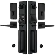 NEWBANG Left-Handed Matte Black Electronic Smart Handleset with Keypad Lock f...