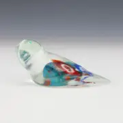 NATIVE AMERICAN ZUNI GLASS EAGLE FETISH BY LELAND BOONE