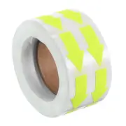Arrow Sticker 1.2x0.6", 1000 Pcs Adhesive Color Coding Decal, Bright Yellow