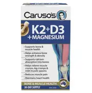 Caruso's Vitamin K2 + D3 + Magnesium 30 Tablets